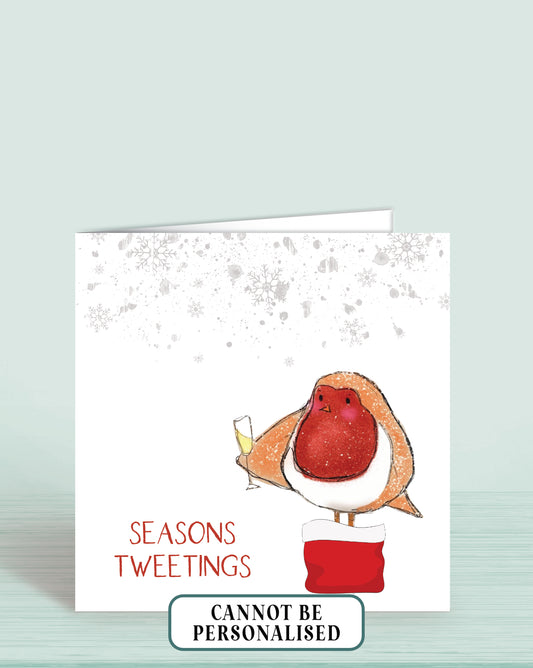 Jolly Robin Christmas Card | Seasons Tweetings | Oliver Rose Designs