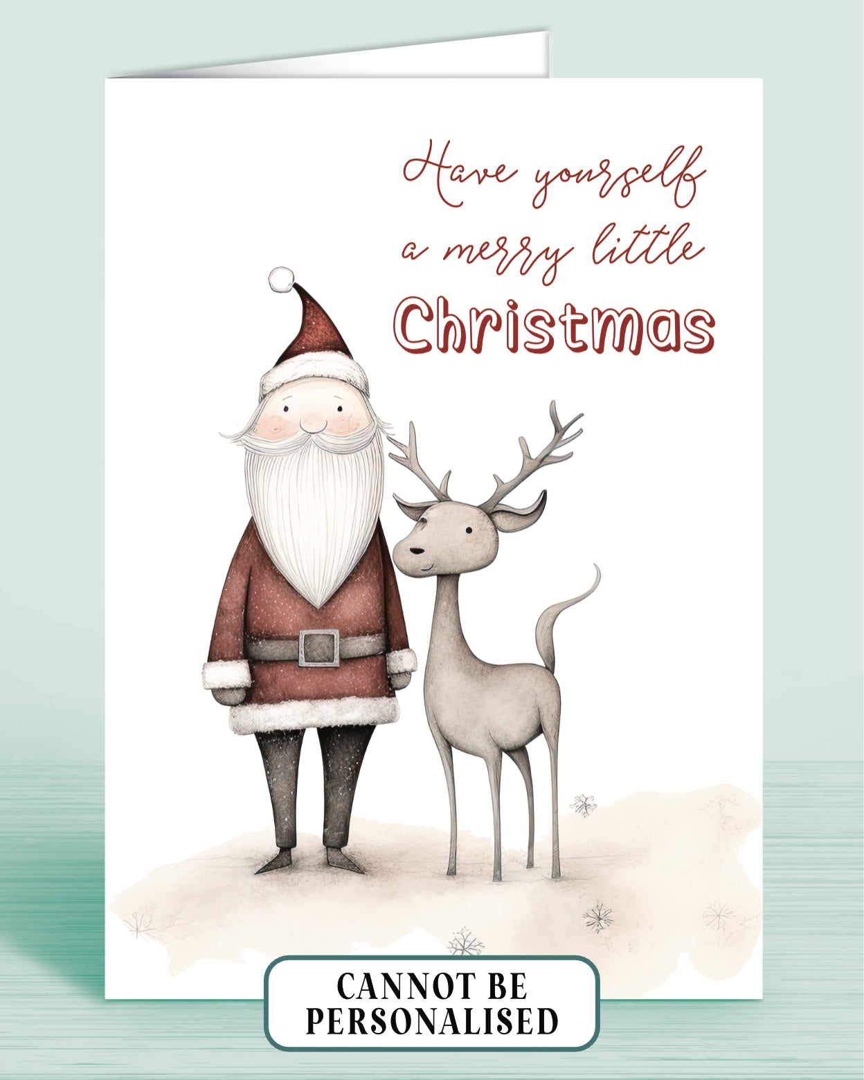 Whimsical Santa Fun Christmas Card Pack of 12, Designs, picture shows: 11 of 12 | Oliver Rose Designs